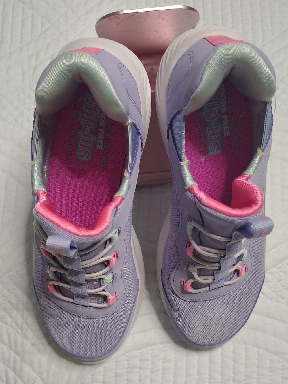 Skechers Lilac and Pink Kids Sneakers